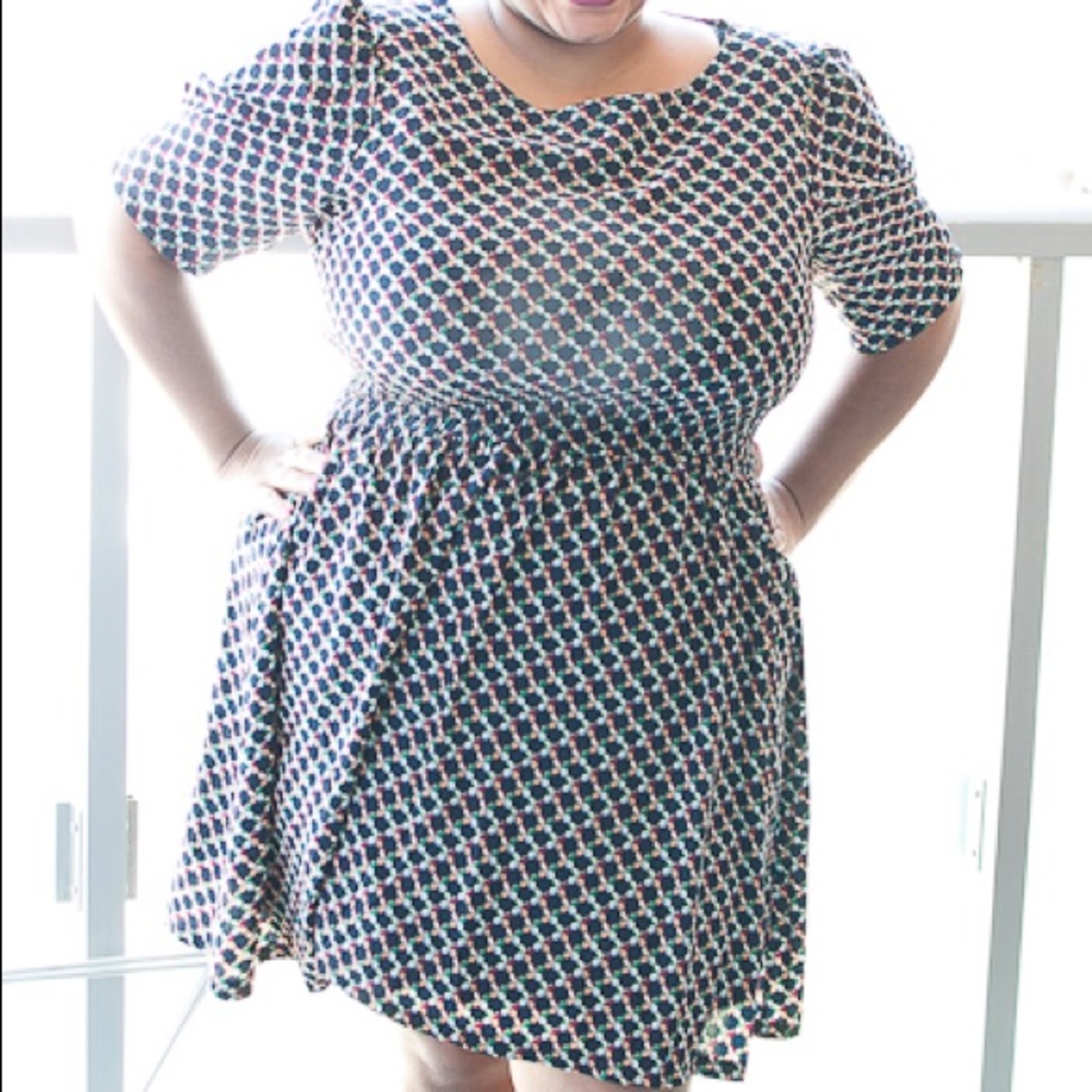 Autumn colors mini dress